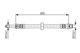 Brake Hose BOSCH 1987476851