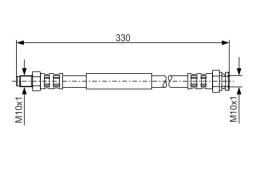 Brake Hose BOSCH 1987481124
