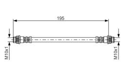 Brake Hose BOSCH 1987476956