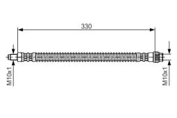 Brake Hose BOSCH 1987476672