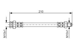 Brake Hose BOSCH 1987476502
