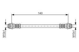 Brake Hose BOSCH 1987476952
