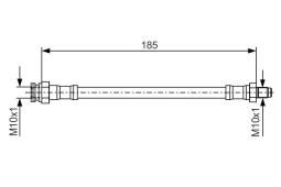Brake Hose BOSCH 1987476416