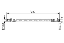 Brake Hose BOSCH 1987481488