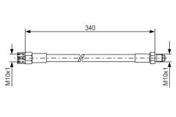 Brake Hose BOSCH 1987476129