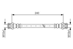 Brake Hose BOSCH 1987481553