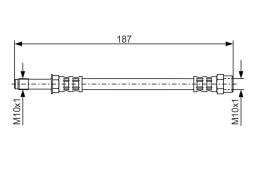 Brake Hose BOSCH 1987476715