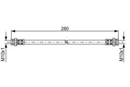 Brake Hose BOSCH 1987476985