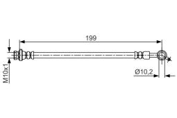 Brake Hose BOSCH 1987481698