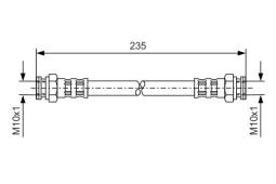 Brake Hose BOSCH 1987476647