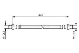Brake Hose BOSCH 1987476392