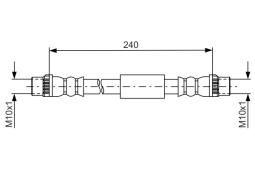 Brake Hose BOSCH 1987481666
