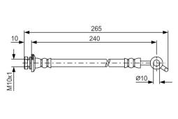 Brake Hose BOSCH 1987481571