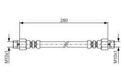 Brake Hose BOSCH 1987476234