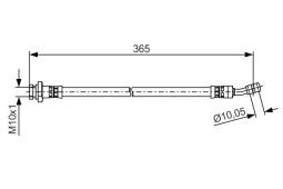 Brake Hose BOSCH 1987481499