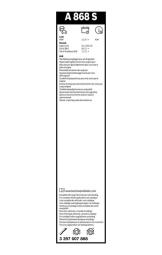 Wiper Blade BOSCH 3397007868