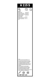 Wiper Blade BOSCH 3397007115