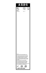 Wiper Blade BOSCH 3397014519