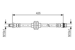 Brake Hose BOSCH 1 987 481 567