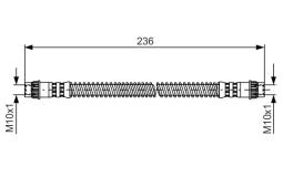 Brake Hose BOSCH 1 987 476 148