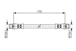 Brake Hose BOSCH 1 987 476 010