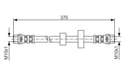 Brake Hose BOSCH 1 987 476 698