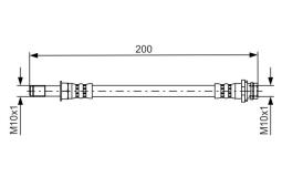 Brake Hose BOSCH 1 987 481 443