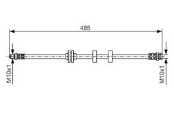 Brake Hose BOSCH 1 987 476 860