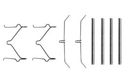 Accessory Kit, disc brake pad BOSCH 1987474103