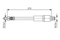 Brake Hose BOSCH 1 987 476 649