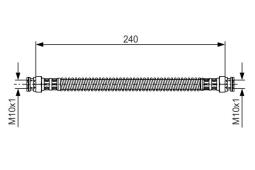 Brake Hose BOSCH 1 987 476 676