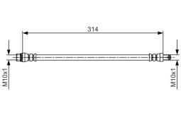 Brake Hose BOSCH 1 987 481 718