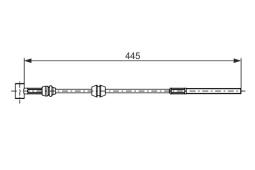 Cable Pull, parking brake BOSCH 1 987 482 783