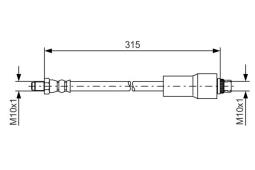 Brake Hose BOSCH 1 987 476 432