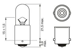 Bulb, boot light BOSCH 1 987 301 023