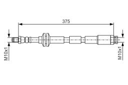 Brake Hose BOSCH 1 987 481 B18