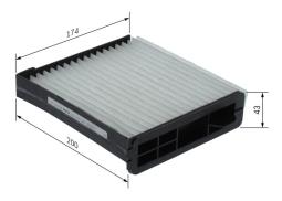 Filter, cabin air BOSCH 1987435093