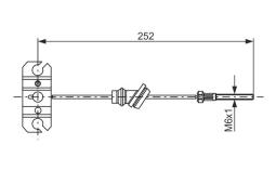 Cable Pull, parking brake BOSCH 1 987 477 503