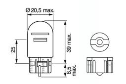 Bulb, direction indicator