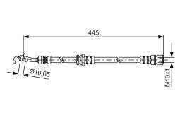 Brake Hose BOSCH 1 987 481 386