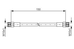 Brake Hose BOSCH 1 987 476 143