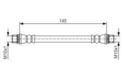 Brake Hose BOSCH 1 987 481 A06