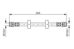 Brake Hose BOSCH 1 987 476 562