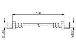 Brake Hose BOSCH 1 987 481 785