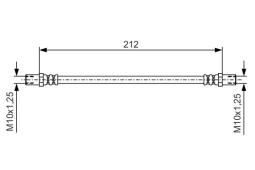 Brake Hose BOSCH 1 987 481 A50