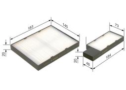 Filter, cabin air BOSCH 1 987 432 276