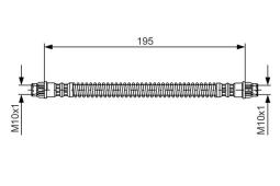 Brake Hose BOSCH 1 987 476 674