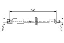 Brake Hose BOSCH 1 987 476 140