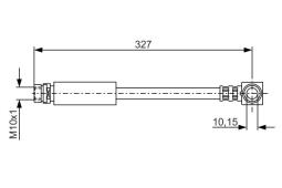 Brake Hose BOSCH 1 987 476 625