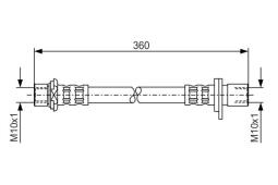 Brake Hose BOSCH 1 987 476 726